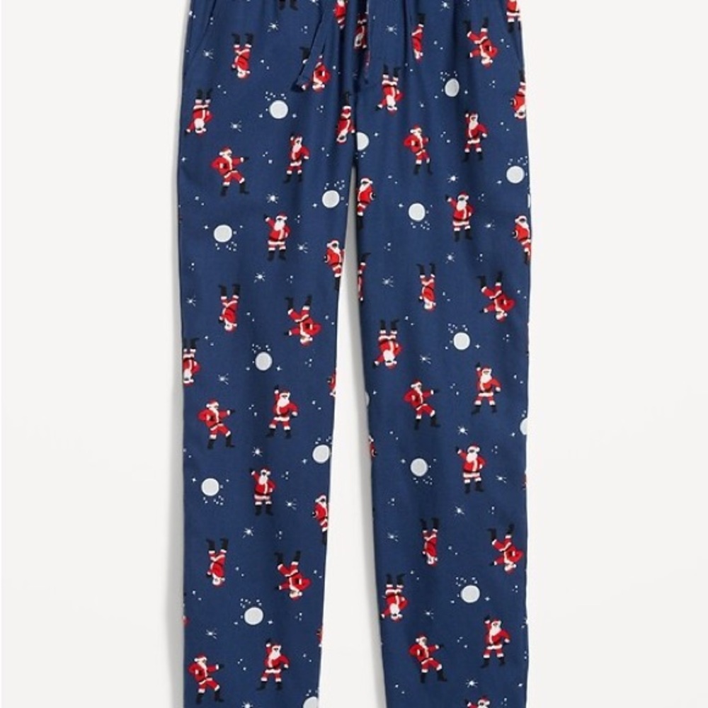 Men’s Blue Santa Pajama Pants